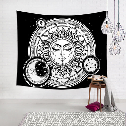 Tarot Card Tapestry Sun Stars Moon Room Decoration Background Cloth