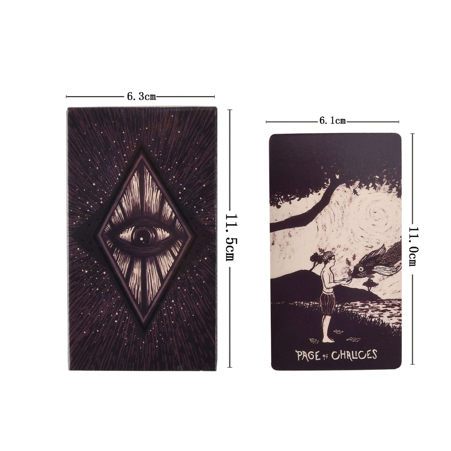Creative Black And White Version Of The Shining Tarot Card