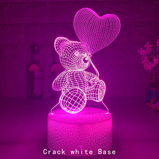 Love Bear 3D Light Creative Night Light LED